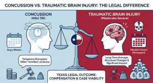 concussion vs traumatic brain injury