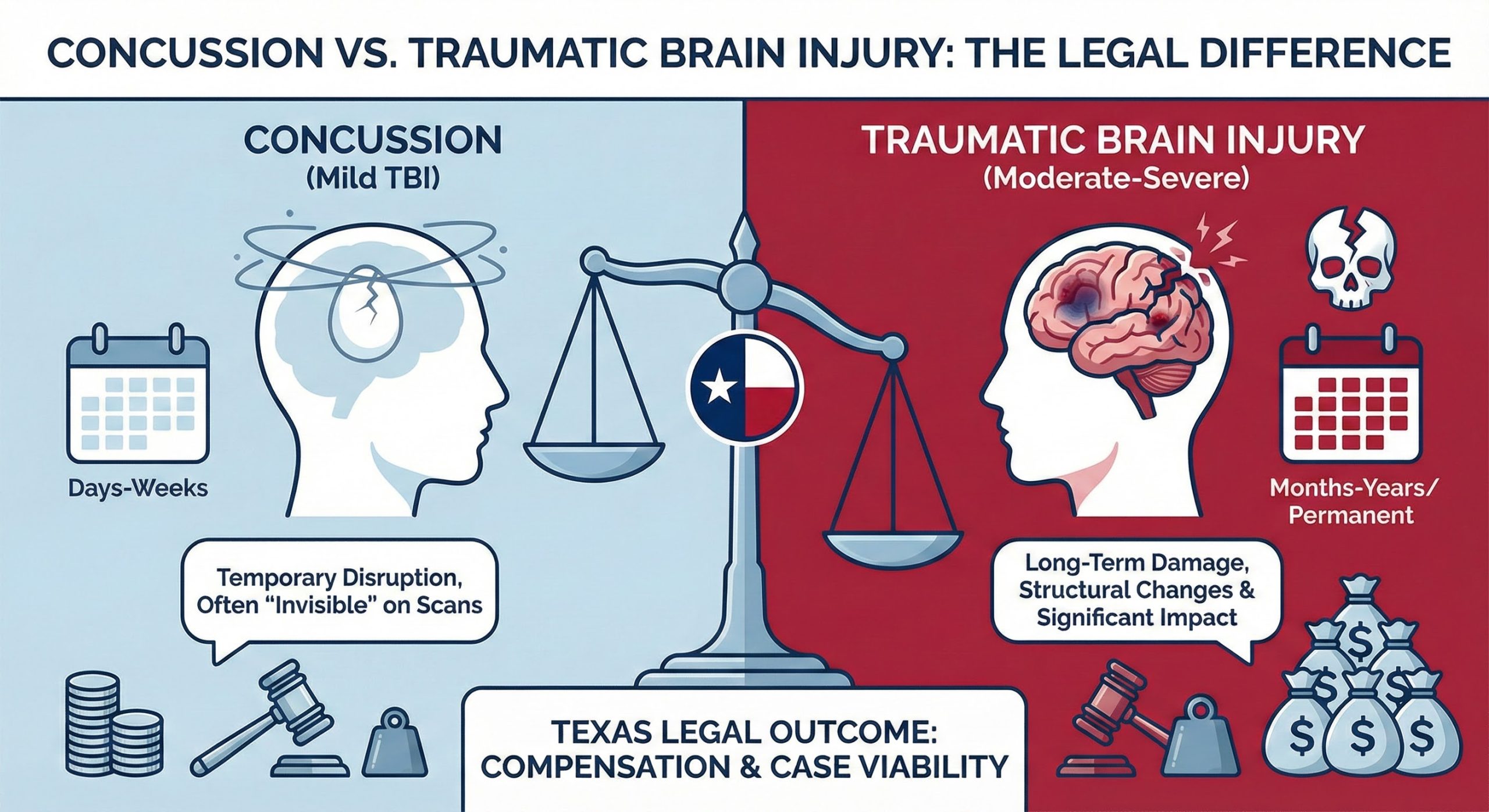 concussion vs traumatic brain injury