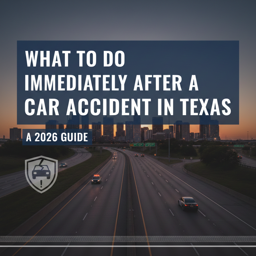 What to Do Immediately After a Car Accident in Texas: A 2026 Guide.
